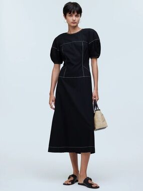 Madewell Dress 0 Dark Cottagecore Black